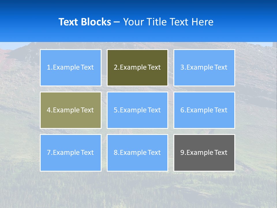 Summit Travel Slope PowerPoint Template