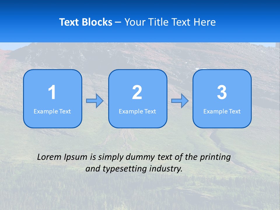 Summit Travel Slope PowerPoint Template