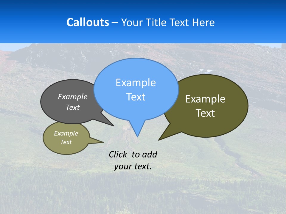Summit Travel Slope PowerPoint Template