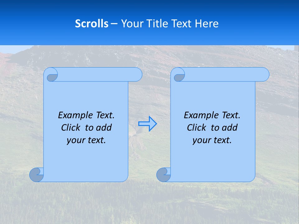 Summit Travel Slope PowerPoint Template