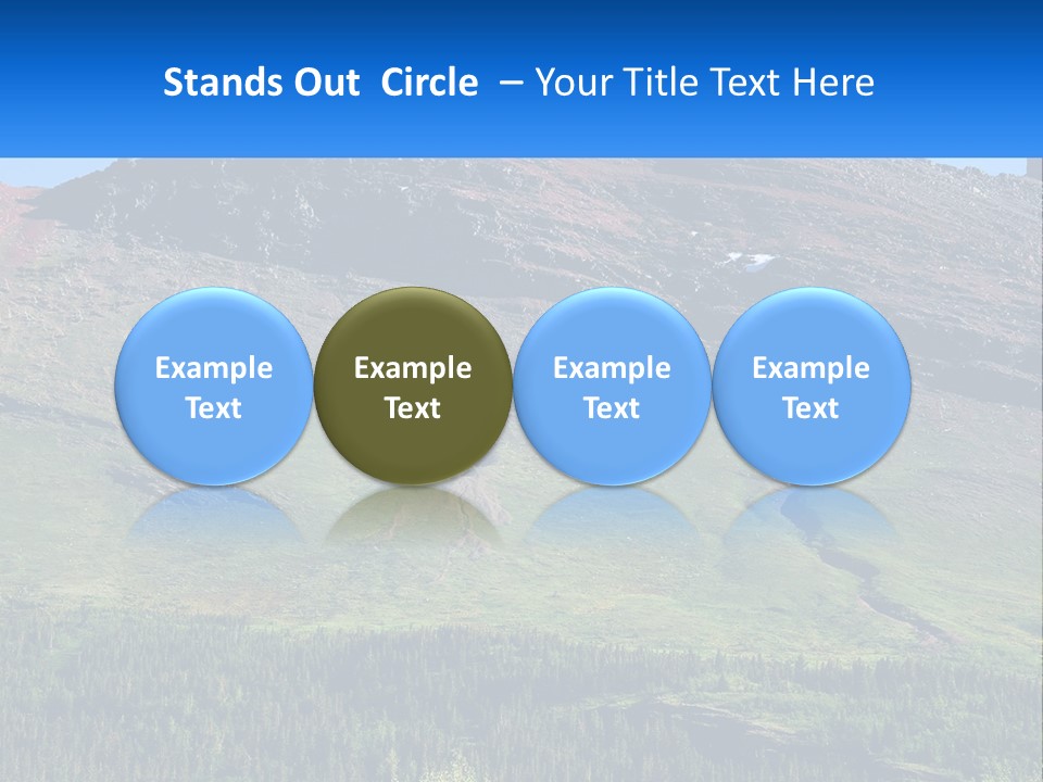 Summit Travel Slope PowerPoint Template