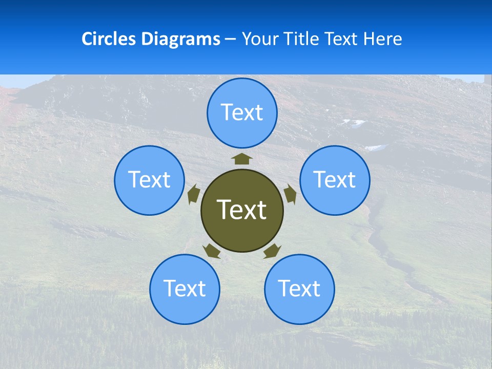 Summit Travel Slope PowerPoint Template
