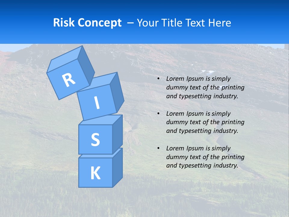 Summit Travel Slope PowerPoint Template