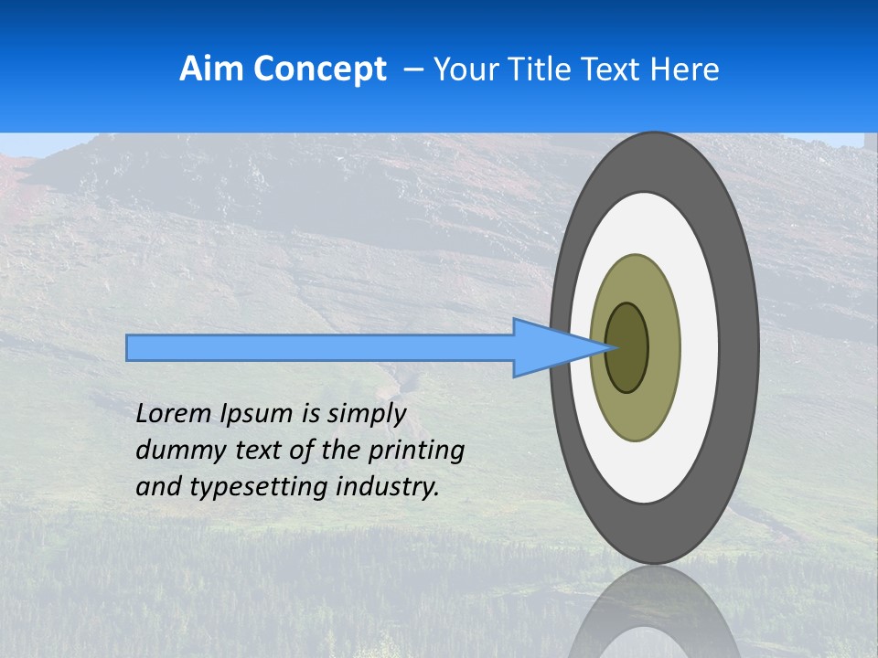 Summit Travel Slope PowerPoint Template
