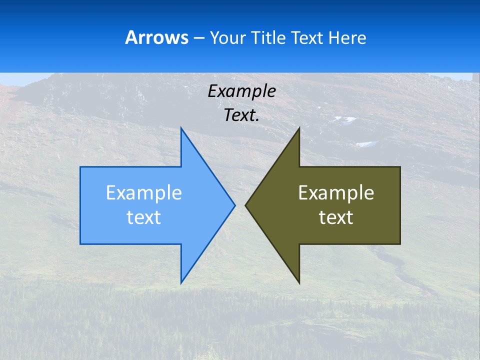 Summit Travel Slope PowerPoint Template