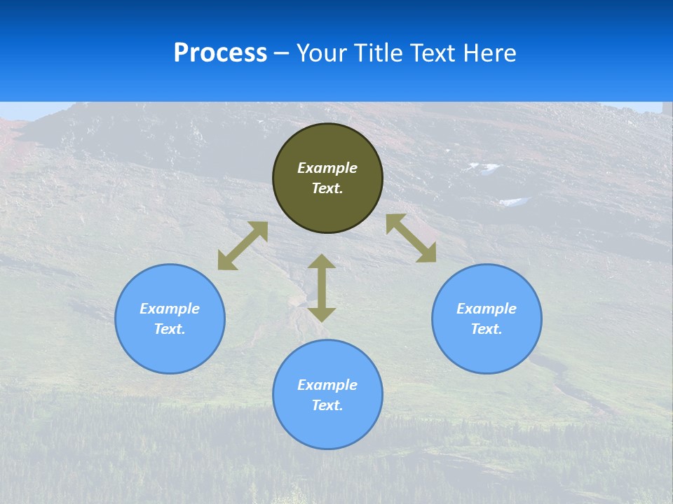 Summit Travel Slope PowerPoint Template