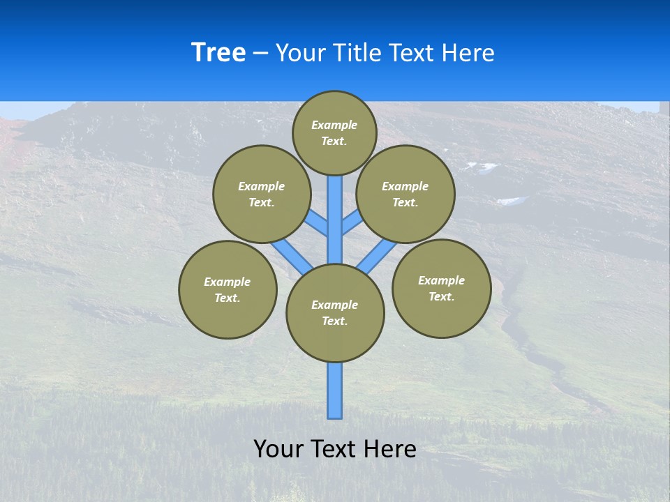 Summit Travel Slope PowerPoint Template
