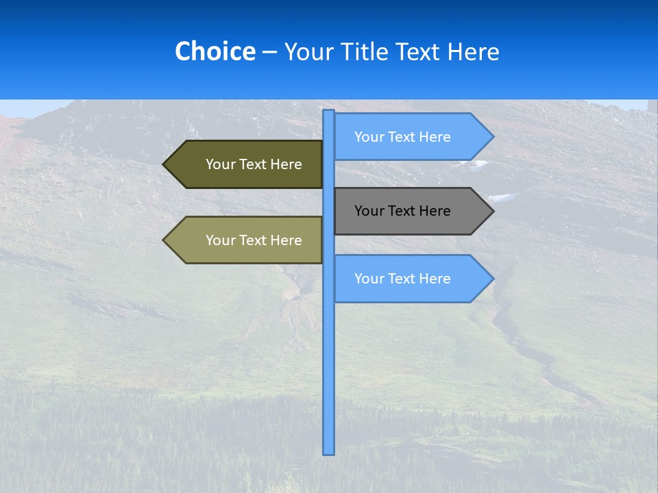 Summit Travel Slope PowerPoint Template