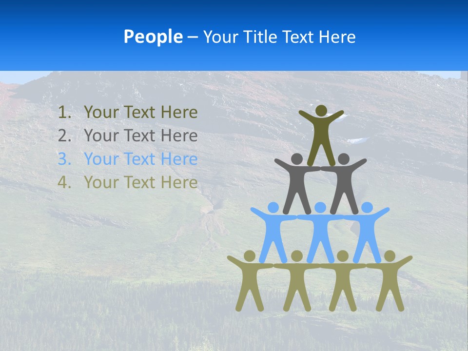 Summit Travel Slope PowerPoint Template