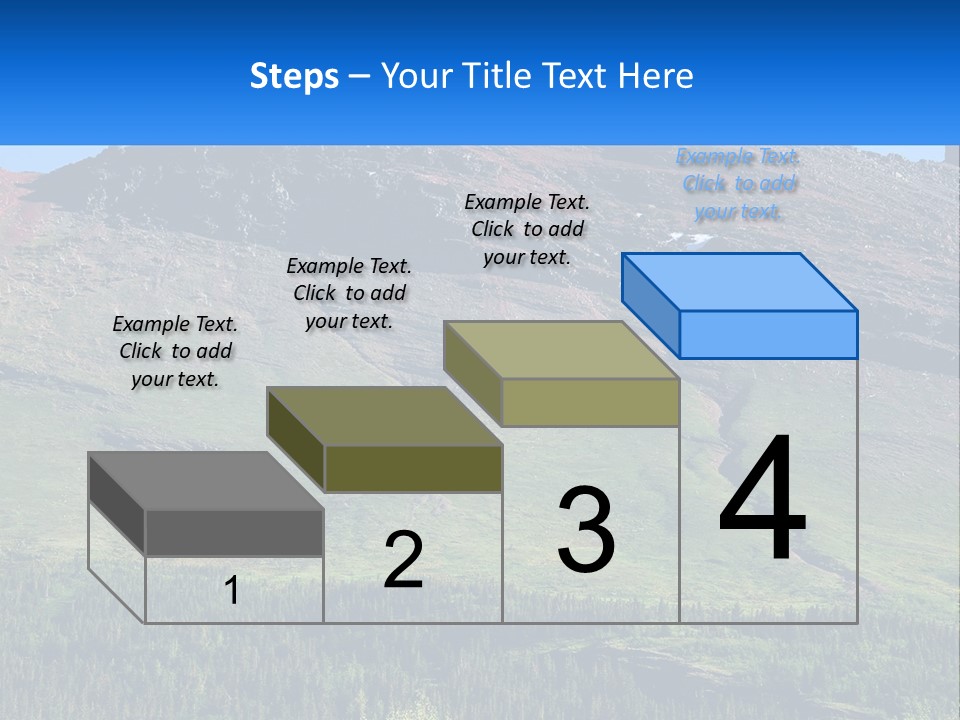 Summit Travel Slope PowerPoint Template