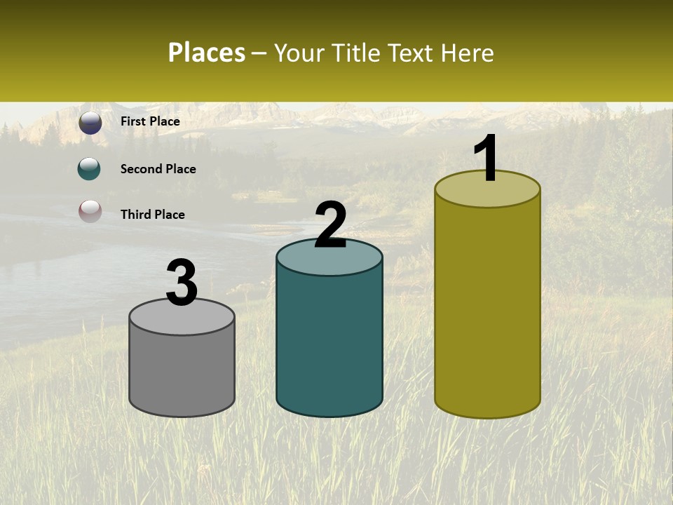 Scenic Summer Meadow PowerPoint Template