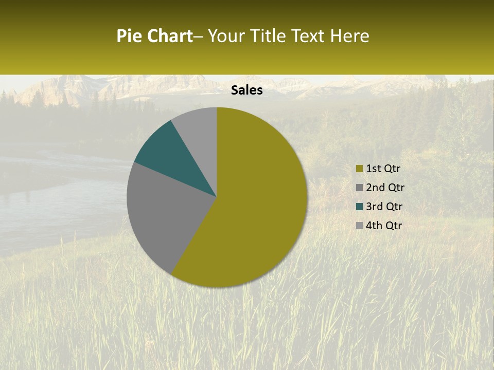 Scenic Summer Meadow PowerPoint Template