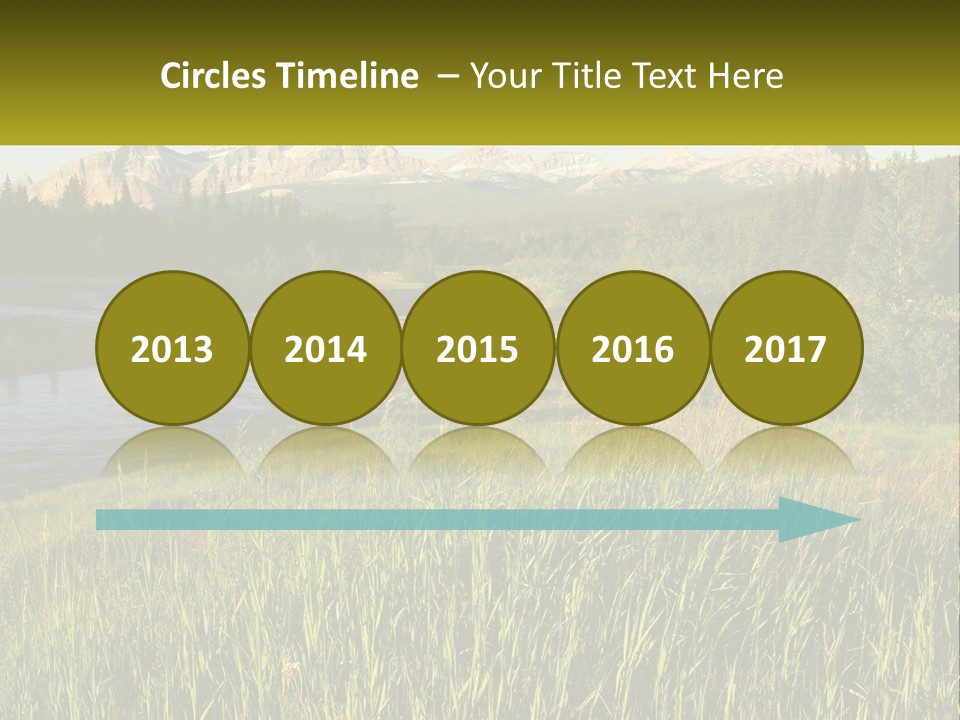 Scenic Summer Meadow PowerPoint Template