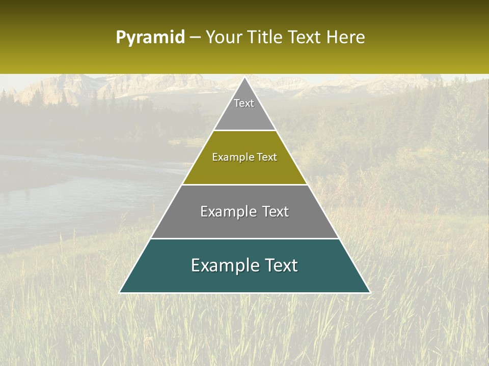 Scenic Summer Meadow PowerPoint Template