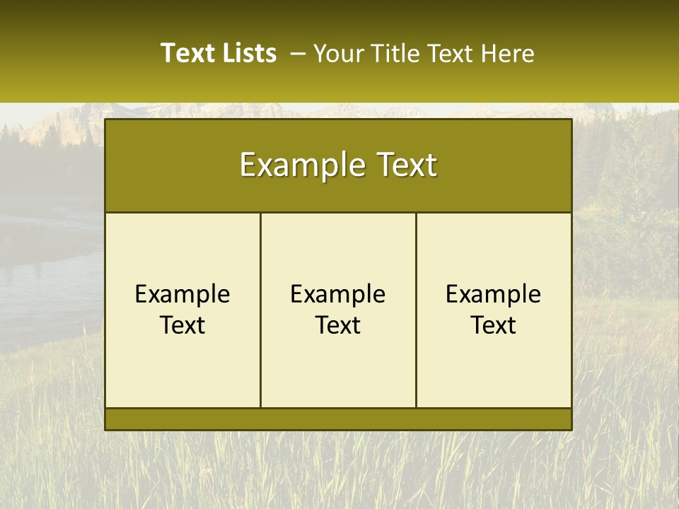 Scenic Summer Meadow PowerPoint Template
