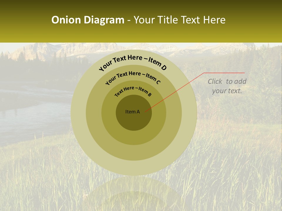 Scenic Summer Meadow PowerPoint Template