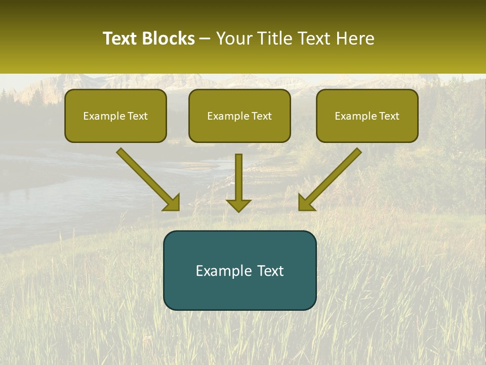 Scenic Summer Meadow PowerPoint Template