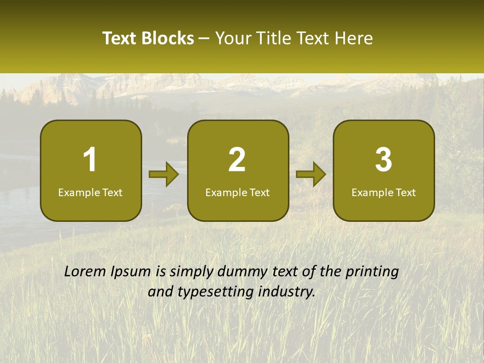 Scenic Summer Meadow PowerPoint Template