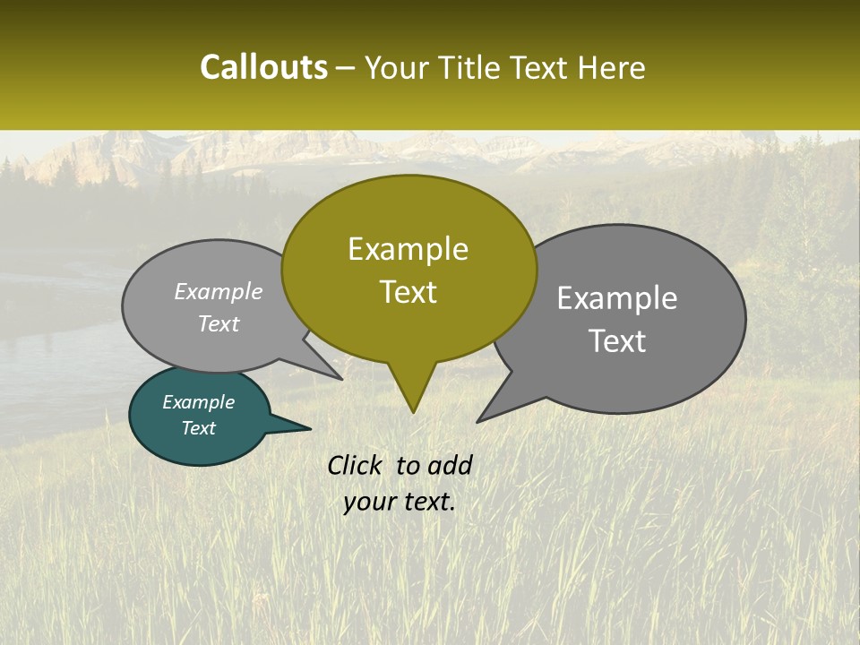 Scenic Summer Meadow PowerPoint Template