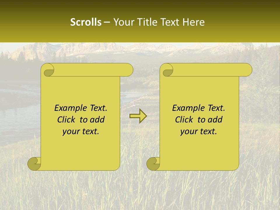 Scenic Summer Meadow PowerPoint Template