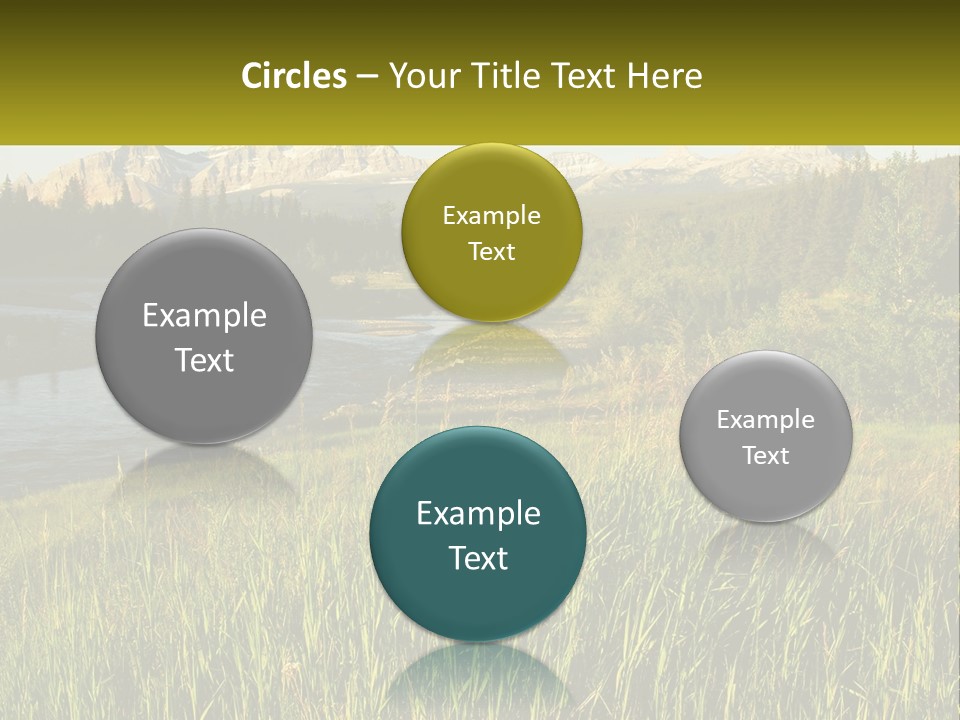 Scenic Summer Meadow PowerPoint Template