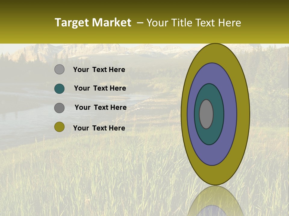 Scenic Summer Meadow PowerPoint Template