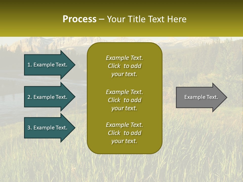 Scenic Summer Meadow PowerPoint Template