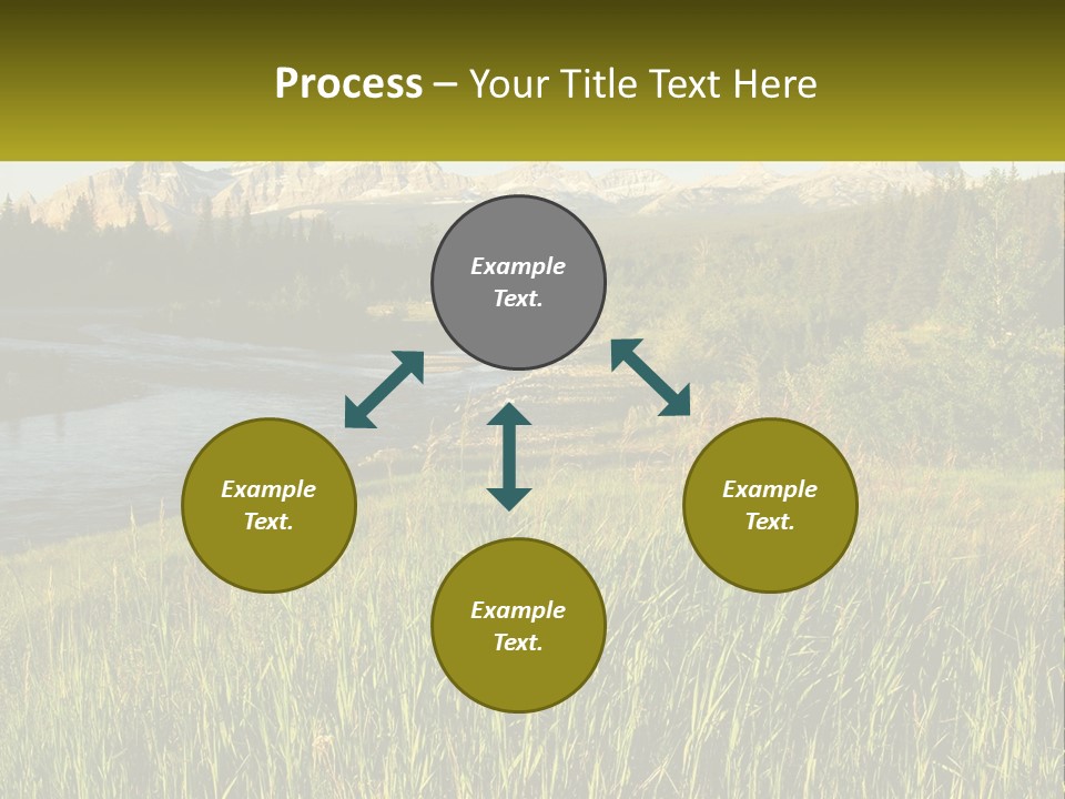 Scenic Summer Meadow PowerPoint Template