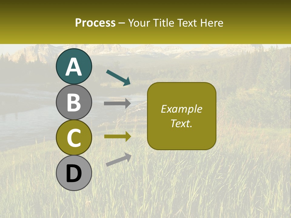 Scenic Summer Meadow PowerPoint Template