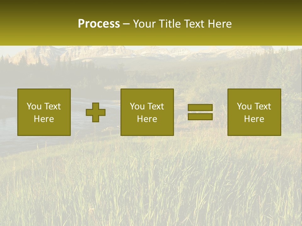 Scenic Summer Meadow PowerPoint Template