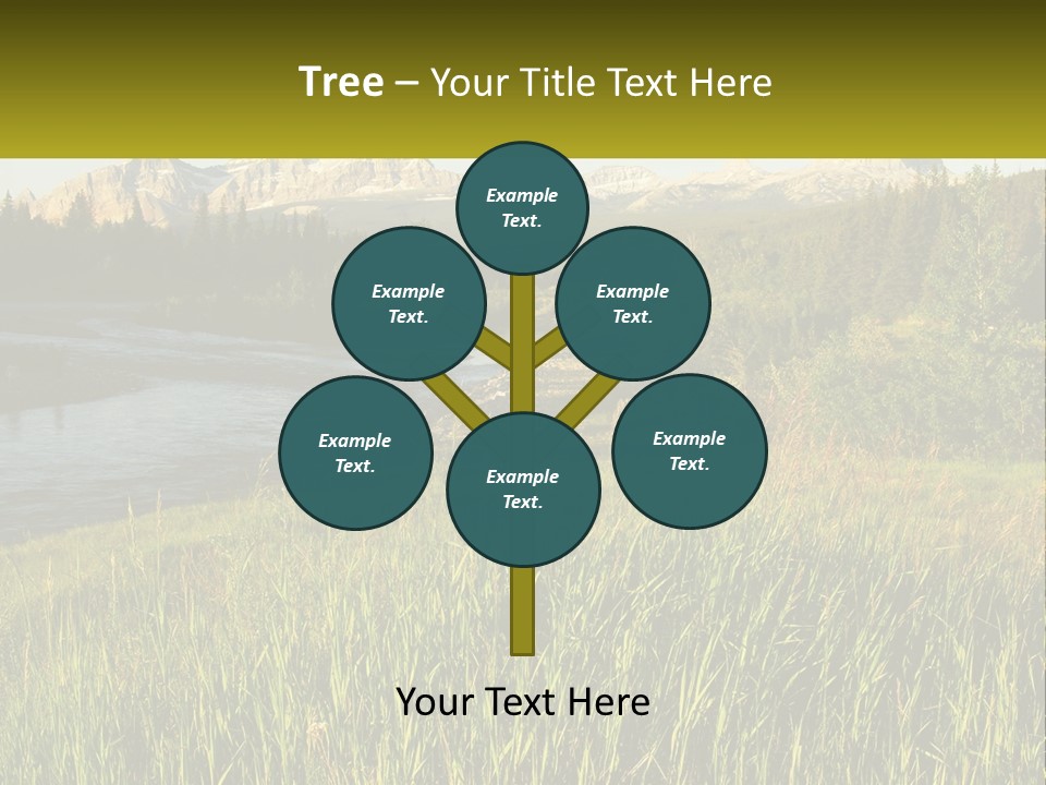 Scenic Summer Meadow PowerPoint Template