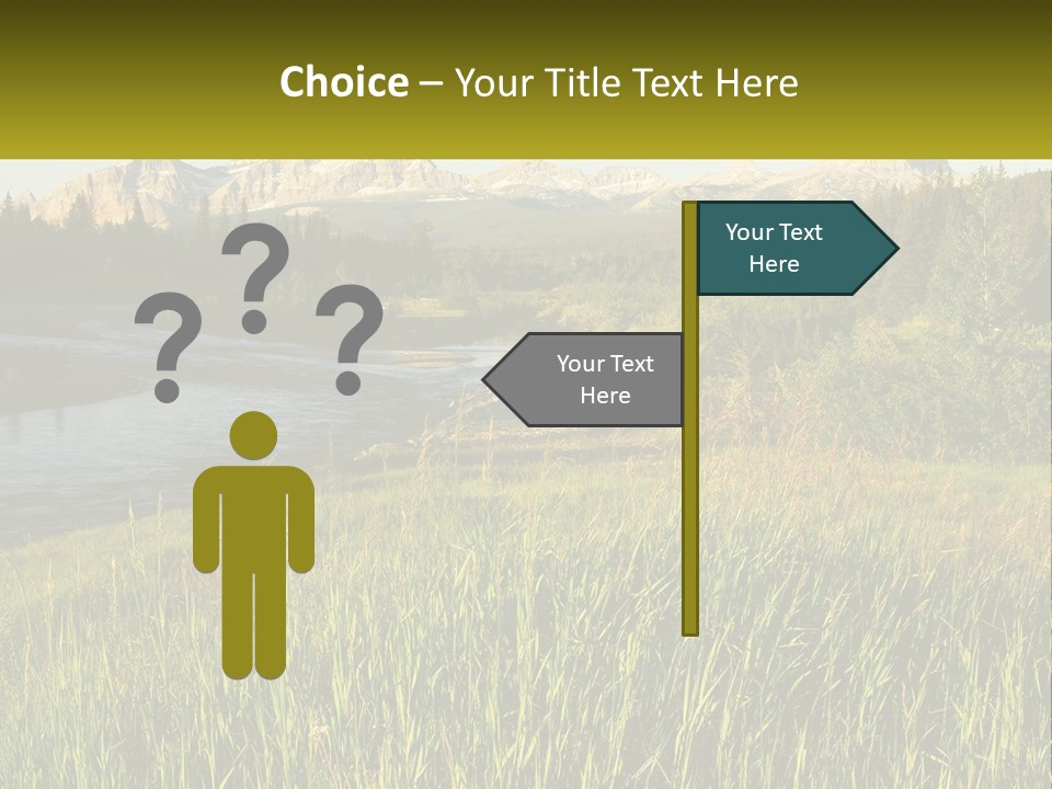 Scenic Summer Meadow PowerPoint Template