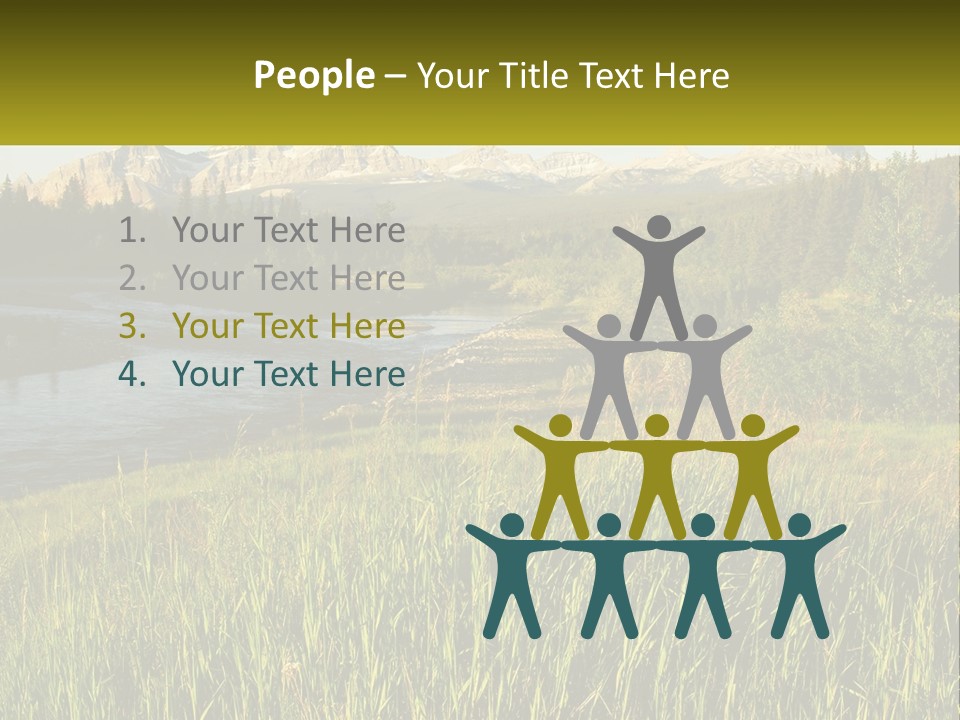 Scenic Summer Meadow PowerPoint Template