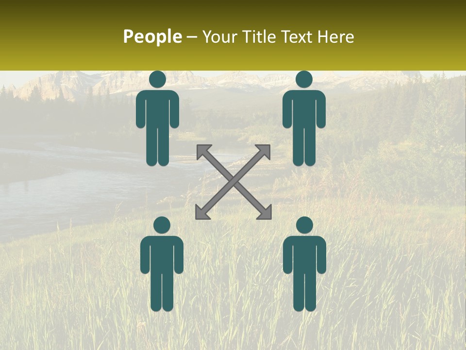 Scenic Summer Meadow PowerPoint Template