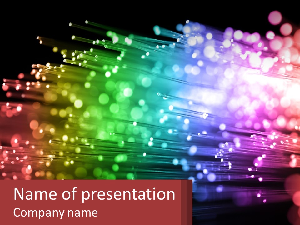 Presentation Data Blur PowerPoint Template