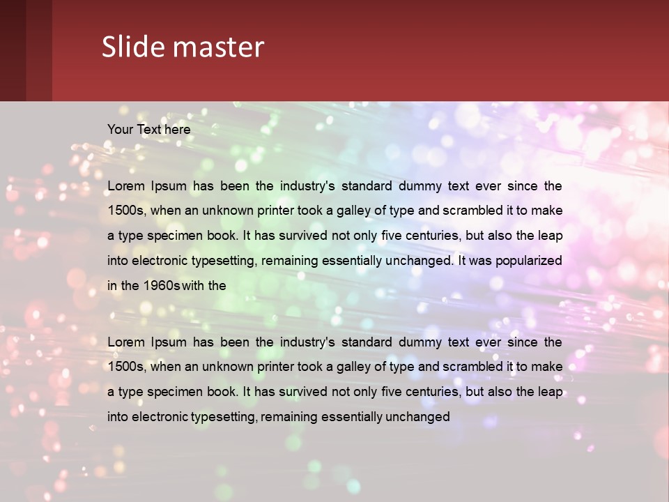 Presentation Data Blur PowerPoint Template