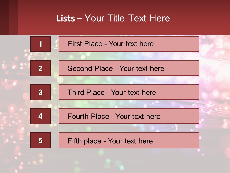 Presentation Data Blur PowerPoint Template