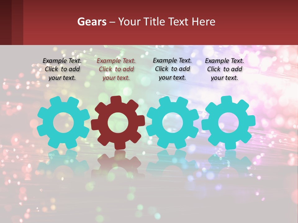 Presentation Data Blur PowerPoint Template