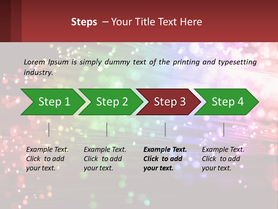 Presentation Data Blur PowerPoint Template