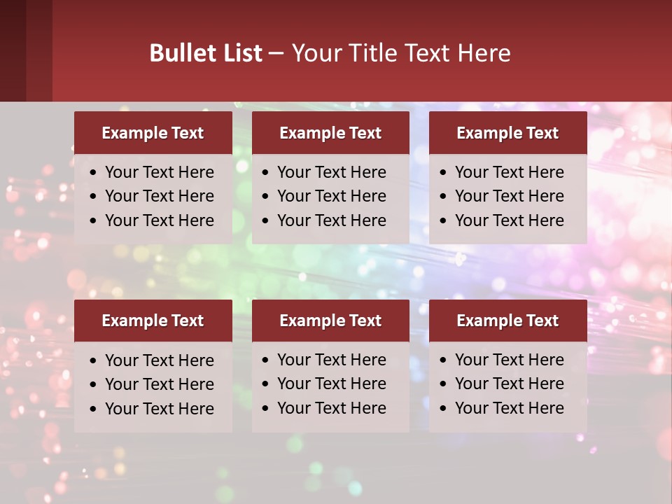 Presentation Data Blur PowerPoint Template