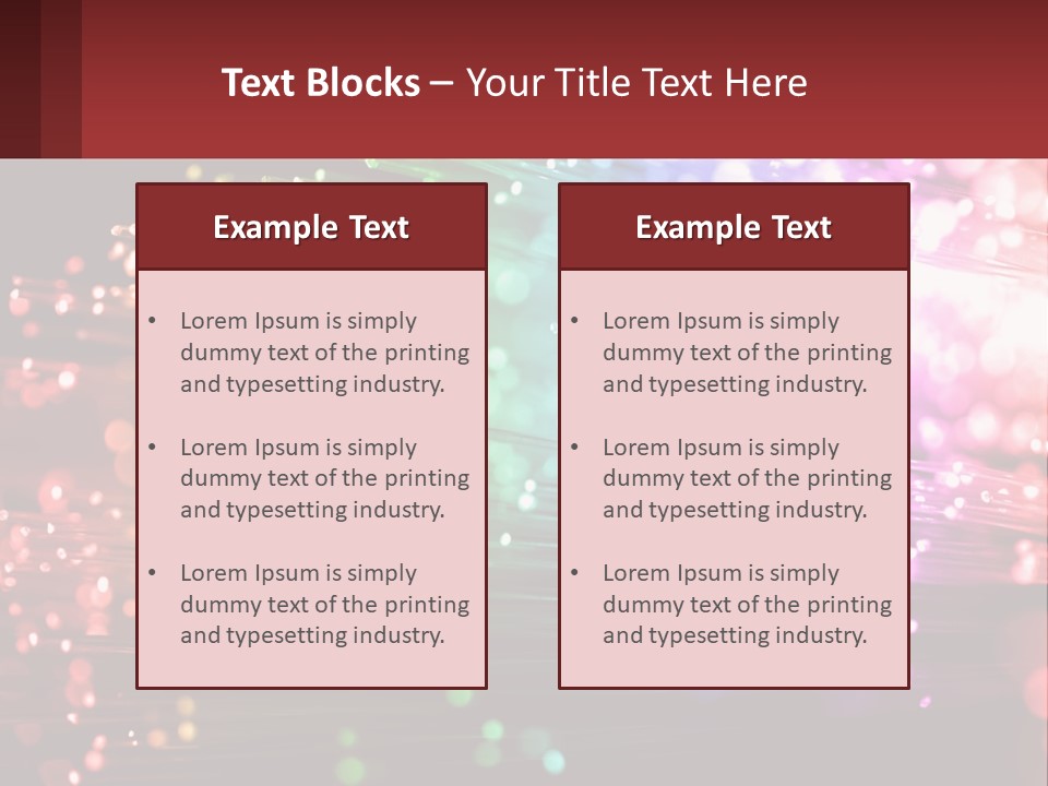 Presentation Data Blur PowerPoint Template