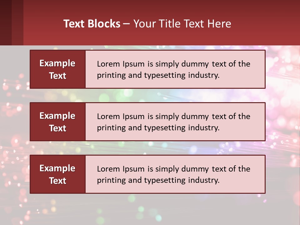 Presentation Data Blur PowerPoint Template
