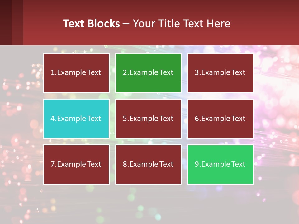 Presentation Data Blur PowerPoint Template