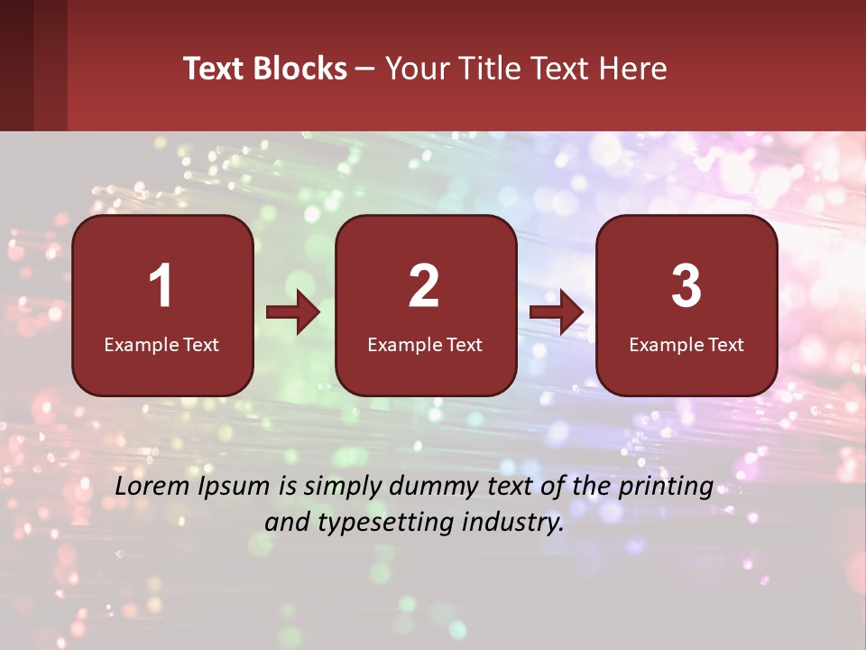 Presentation Data Blur PowerPoint Template