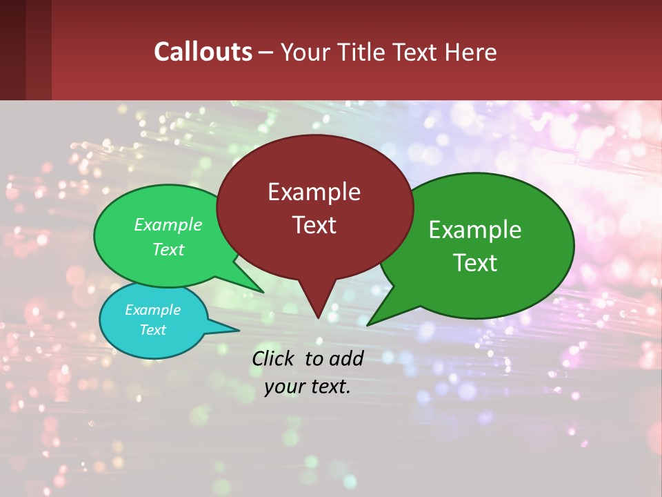 Presentation Data Blur PowerPoint Template