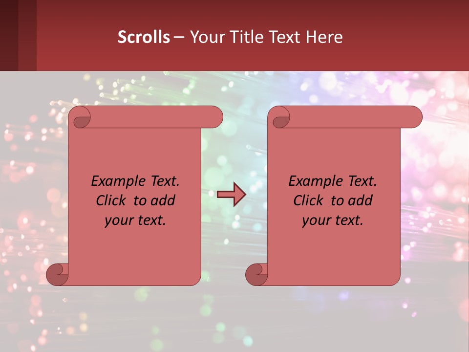 Presentation Data Blur PowerPoint Template