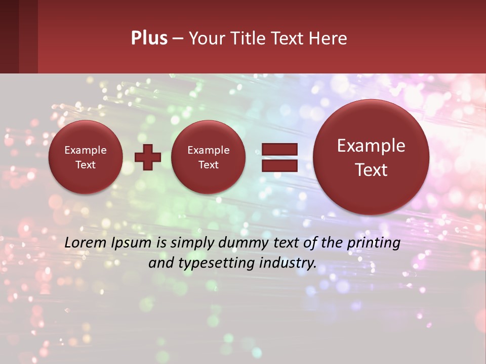 Presentation Data Blur PowerPoint Template