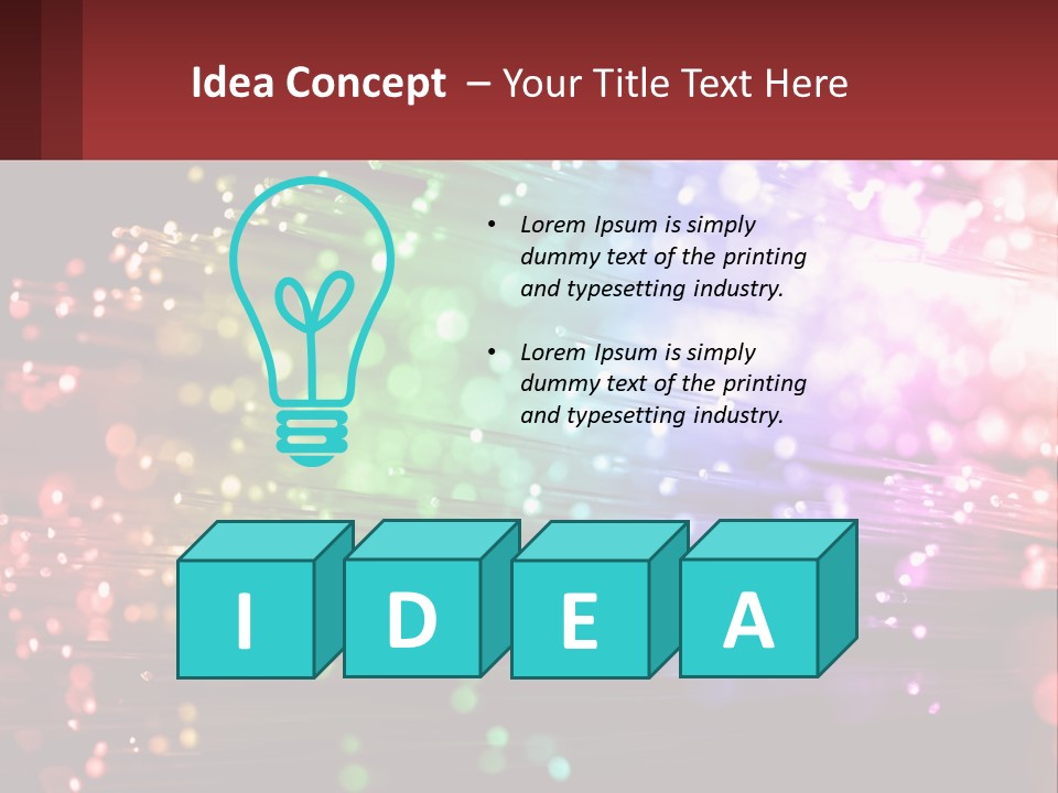 Presentation Data Blur PowerPoint Template