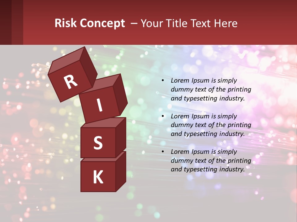 Presentation Data Blur PowerPoint Template