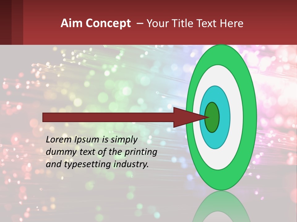 Presentation Data Blur PowerPoint Template